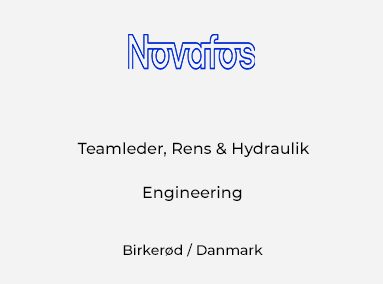 Teamleder, Rens & Hydraulik