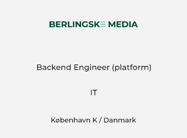 Backend Engineer (platform)