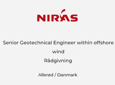 Senior Geotechnical Engineer within offshore wind