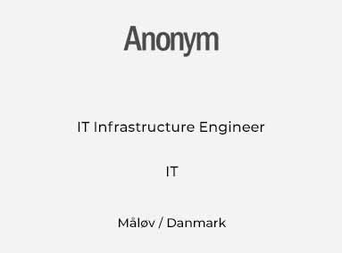 IT Infrastructure Engineer