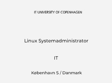 Linux Systemadministrator
